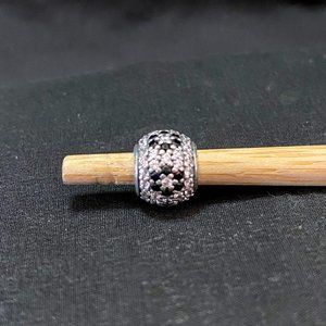 Pandora Black and Clear Pave Charm